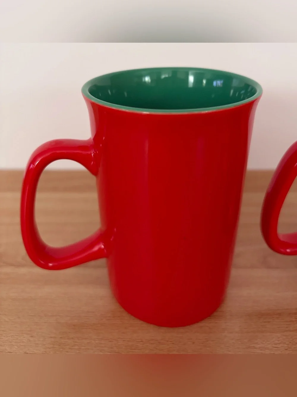 Starbucks Coffee Mugs Set of 2 2021 Mermaid Green Logo Ceramic 5” 14 oz